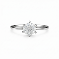 Six-Prong Round Brilliant Lab Diamond Ring