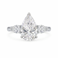 Three-Stone Pear Lab Diamond Ring