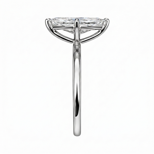 Four-Prong Marquise Lab Diamond Ring