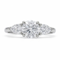 Three-Stone Round Lab Diamond Ring