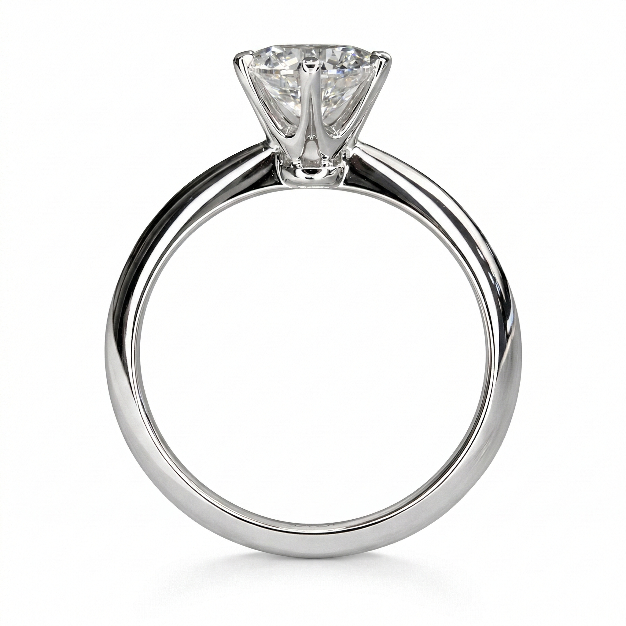 Six-Prong Round Brilliant Lab Diamond Ring